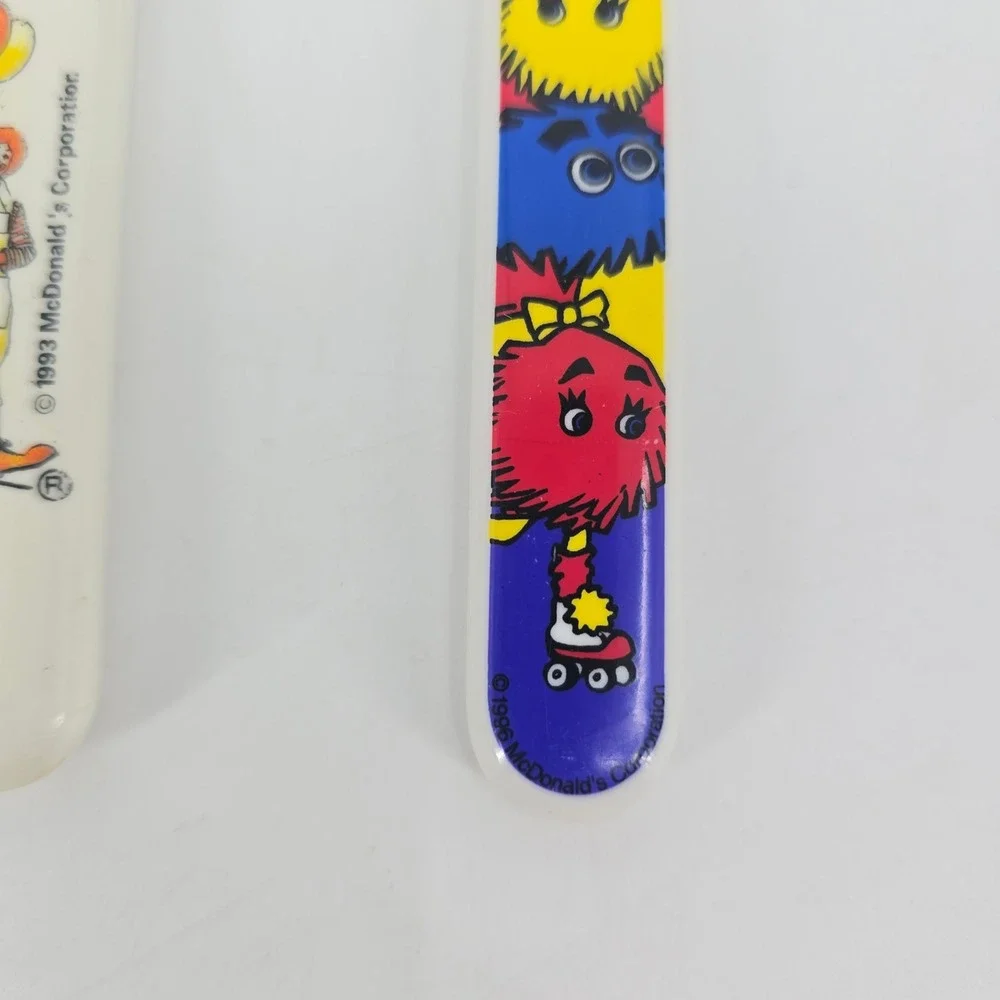 Vintage McDonald's Kids Flatware Lot Ronald Grimace McNugget Buddies 1990s